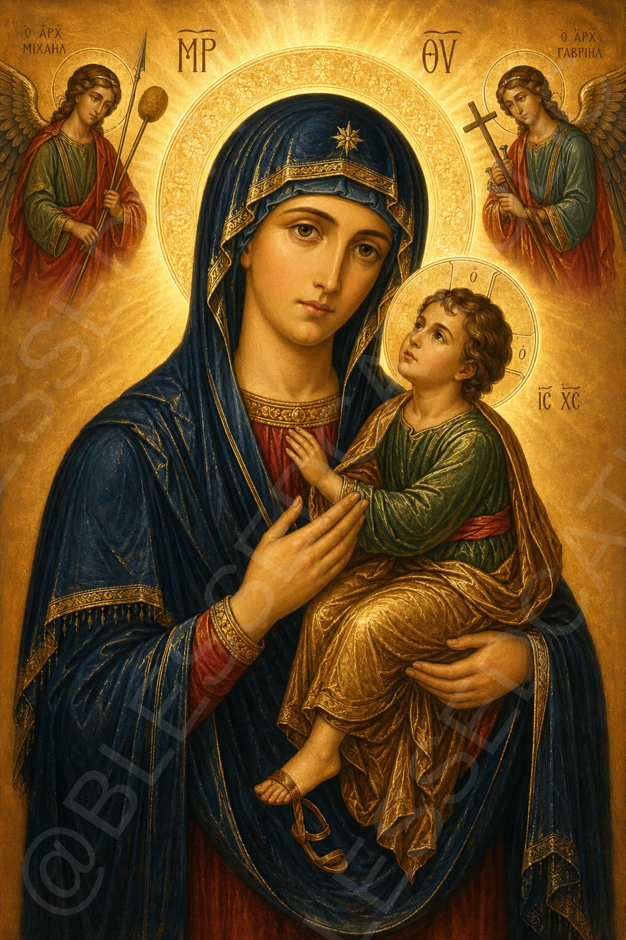 Our Lady of Perpetual Help Icon Print: Madonna Child Wall Art (Digital Download) - Etsy listing image 1