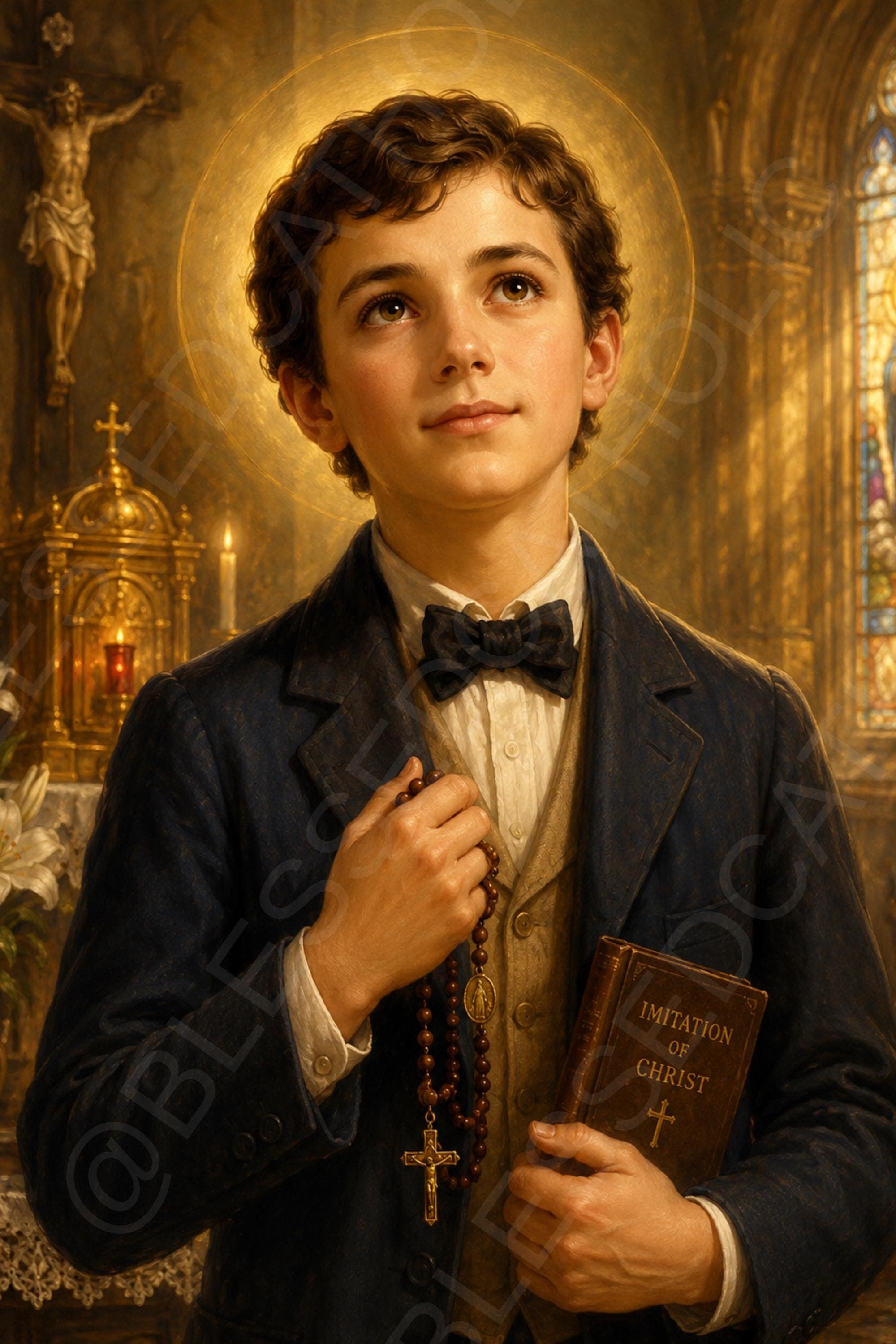Saint Dominic Savio Catholic Art: First Communion Gift (Digital Download)