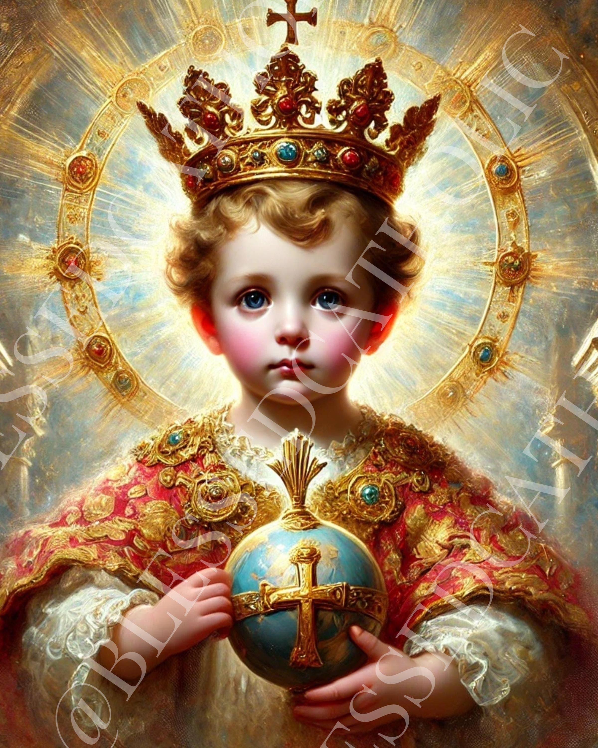 Infant Jesus of Prague Art: Catholic Digital Image Bundle (Digital Download) - Etsy listing image 1