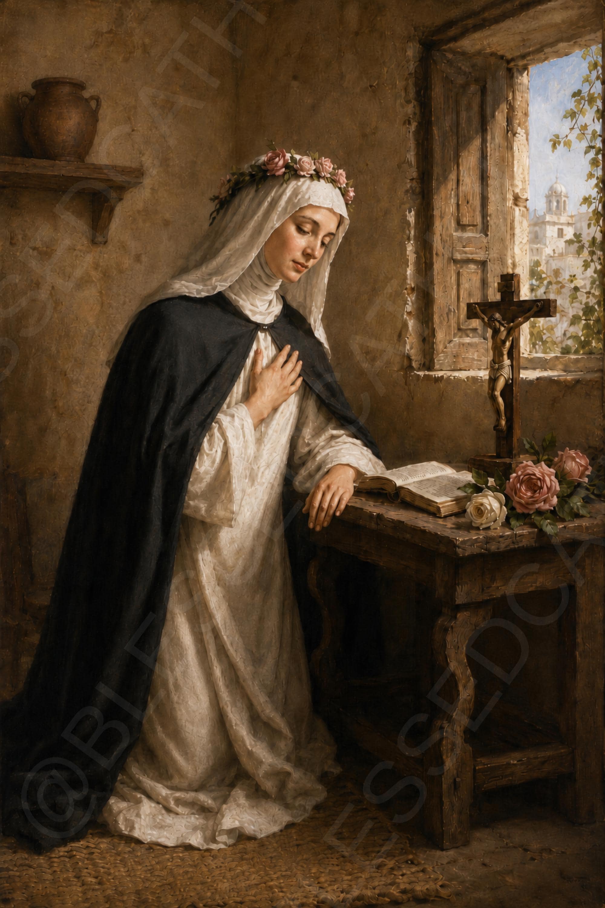 Saint Rose of Lima Catholic Printable: Patron of Peru Art (Digital Download) - Etsy listing image 1